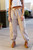 Soft Washed Stripe Pants - Almond Latte
