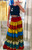 Recycled Sari Patch Skirt - Red/Yellow