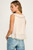 Silky Ruffle Tank Blouse - Oyster