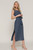 Pin Stripe Dress - Blue