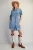 Western Stitched Denim Mini Dress