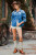 Stone Washed Western Button Down Shirt