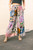 Nepal Floral Cotton Pant - Taupe