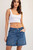Relaxed Denim Shorts - Dark Denim