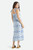 Tile Print Tie Dress - Aura Blue