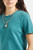 Organic Garment Dyed T - Teal
