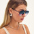 High Key Extra Large - Black Frame / Teal Glow Lens