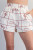 Western Grid Shorts - Cherry Wood