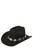 Metal Medallion Cowboy Hat - Black