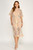 Eyelet Embroidered Dress - Tan