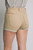 Khaki Denim Shorts