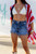 Rhinestone Cowboy Short - Denim