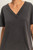 Mineral Wash V-Neck - Vintage Black
