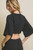 Lightweight Knit Shrug - Black