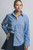 Blue and White Button Down Stripe Shirt