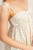Sweetheart Dress Cream with Pink Flowers