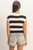 Black and White Stripe Knit Top