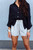 Sia Lightweight Button Down - Black