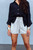 Sia Lightweight Button Down - Black