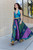 Recycled Sari Halter Top - Blue