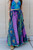 Destiny Silk Skirt - Blue/Pink