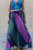 Destiny Silk Skirt - Blue/Pink