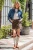 Raw Edge Denim Skirt - Chocolate