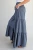 Denim Pin Stripe Tiered Palazzo Pants 