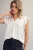 Flutter Sleeve Blouse - Pearl