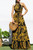 Lucid Leaf Dress - Black/Mustard