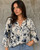 Dahlia Version Two Top - Blue/Taupe