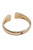 Hammered Textured Hinged Cuff Bracelet - Gold