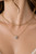 Multi-chain Layered Oval Pendant Necklace - Gold