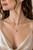 Multi-chain Layered Oval Pendant Necklace - Gold