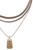Layered Mixed Chain Bar Pendant Necklace