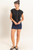 Knit Button Down Top - Black