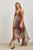 Metallic Pixie Dress - Burgundy