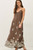 Harvest Embroidered Dress - Chocolate 