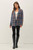 Cozy Plaid Print Coat - Midnight