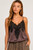 Saunter Satin & Lace Cami - Mocha
