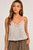 Saunter Satin & Lace Cami - Oyster