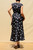 Retro Polka Dot Dress - Black