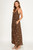 Playful Polka Dot Maxi Dress - Chocolate
