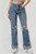 Distressed Cuffed Straight Leg Jean - Medium Wash