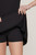 Boat Neck Flare Mini Dress - Black