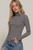 Cassie Stripe Turtleneck - Black/White