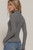 Cassie Stripe Turtleneck - Black/White