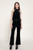 Velvet Flare Pants - Black