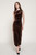Fawn Velvet Dress - Chocolate