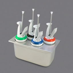 Portion Pal™ Organizer for 1/3 insert holding up four Portion Pals™